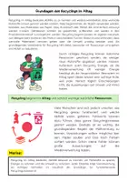 Vorschau - Arbeitsblätter - Recycling im Alltag: Umweltschutz, Mülltrennung & Nachhaltigkeit - Seite 1