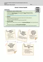 Vorschau - Arbeitsblätter - Zeitstrahl Weimarer Republik – Gruppenarbeit (1918–1933) - Deckblatt