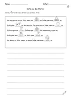Vorschau - Arbeitsblätter - DaZ / DaF / Deutsch Grundschule - Schreiben - Kleidung - Abschreibtext - Seite 1