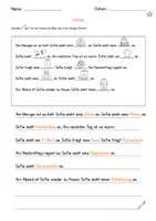 Vorschau - Arbeitsblätter - DaZ / DaF / Deutsch Grundschule - Schreiben - Kleidung - Abschreibtext - Seite 3