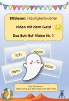 Vorschau - Präsentationen/Tafelbilder - Lesetraining: Blitzlesen von Häufigkeitswörtern: Das "Buh-Ruf-Video" Nr. 1 - Deckblatt