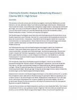 Vorschau - Klassenarbeiten - Chemische Kinetik | Reaktionsgeschwindigkeit Klausur Chemie SEK II - Deckblatt