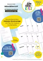 Vorschau - Mal- und Bastelvorlagen - ∞ immerwährend: Kalender selbst gestalten (A4 hoch) 𝕝𝕚𝕘𝕙𝕥 | KUNST - Seite 1