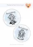 Vorschau - Spiele - Medaille Rechenkönig:in - Deckblatt