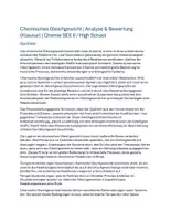 Vorschau - Klassenarbeiten - Chemisches Gleichgewicht | Klausur Chemie SEK II Analyse & Bewertung - Deckblatt