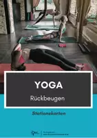 Vorschau - Stationenlernen - Yoga ⎮ 8 Rückbeugen - 16 Stationskarten - Deckblatt