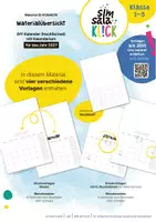 Vorschau - Mal- und Bastelvorlagen - * 2027 * Kalender zum Ausdrucken & selber gestalten | KUNST Grundschule (A4 hoch) - Seite 1