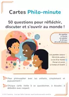 Aperçu - Jeux - Cartes Philo Minute - Page de couverture