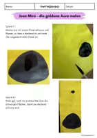 Vorschau - Mal- und Bastelvorlagen - Joan Miró - The Gold of the Azure malen Anleitung - Seite 3