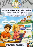 Vorschau - Unterrichtsreihen - Satzglieder & Zeiten – Grammatik Unterrichtsreihe - Deckblatt