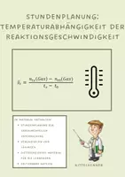 Vorschau - Stundenentwürfe - Stundenplanung: Temperaturabhängigkeit der Reaktionsgeschwindigkeit - Deckblatt