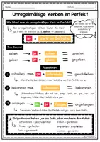 Vorschau - Arbeitsblätter - Unregelmäßige Verben im Perfekt/DaZ & DaF/A1-A2 - Seite 1