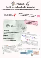 Vorschau - Stundenentwürfe - Flipbook – Lyrik verstehen – Vom Versmaß bis zur Wirkung - Deckblatt
