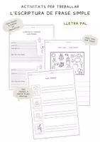 Vista previa - Hojas de trabajo - ESCRIPTURA FRASE SIMPLE (LLETRA PAL) - Portada