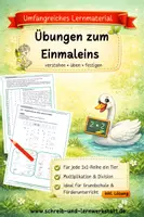 Vorschau - Unterrichtsreihen - Übungen zum Einmaleins (2.Kl.) - Deckblatt