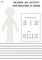 Vorschau - Arbeitsblätter - Arbeitsblätter Thema Clothes: Outfit designen, Kleiderschrank befüllen - Seite 1