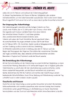 Vorschau - Arbeitsblätter - Valentinstag - Sachtext zur Lesekompetenz, inkl. Grammatikübung zu Aktiv/Passiv + Satzglieder (mit Lösungen) - Seite 3