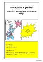 Vorschau - Arbeitsblätter - Comic action heroes - Deckblatt