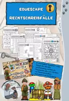 Vorschau - Arbeitsblätter - Escape Room Deutsch – Rechtschreibfälle spielerisch üben (EduEscape) - Deckblatt