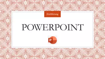 Vorschau - Unterrichtsreihen - Einführung Powerpoint: Präsentation, Übungen, Arbeitsblatt - Seite 1