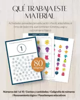 Vista previa - Hojas de trabajo - cuaderno números del 1 al 10 monstruitos - página 1