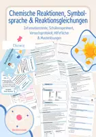 Vorschau - Arbeitsblätter - Chemische Reaktionen, Symbolsprache & Reaktionsgleichungen - Deckblatt