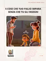 anteprima - Schede informative - 5 cose che tuo figlio impara senza che tu gli insegni - Pagina di copertina