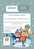 Vorschau - Arbeitsblätter - Eiszeit zwischen Freunden? Eine winterliche Entscheidungsgeschichte mit kreativen Umsetzungsmöglichkeiten - Deckblatt