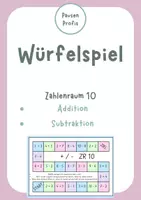 Vorschau - Spiele - Würfelspiel zum Zahlenraum 10 - Addition/ Subtraktion - Deckblatt