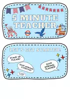 Vorschau - Aufgabenkarten - 5 Minute Teacher - English Warm up - Deckblatt