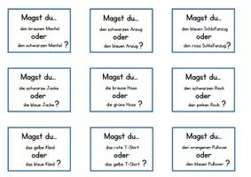 Vorschau - Bildkarten - DaZ / DaF / Deutsch Grundschule - Sprechen - Kleidung - Teambuilding - Kennenlernen - Ritual - sofort einsetzbar - Seite 2