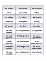 Vorschau - Arbeitsblätter - Legekarten Zeitformen - Seite 1
