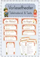 Vorschau - Arbeitsblätter - Vorlesetheater (Tafelmaterial und diff. Texte) - Deckblatt