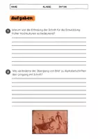 Vorschau - Arbeitsblätter - Erfindung der Schrift: Hochkulturen & Geschichte - Seite 3