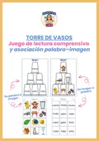 Vista previa - Juegos / Gamificación - Torre de lectura - empareja palabras con imagenes. - página 1