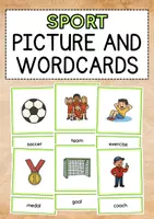 Vorschau - Bildkarten - SPORT - PICTURE & WORD CARDS (Englisch Bildkarten) - Deckblatt