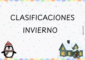 Vista previa - Tarjetas / Manipulativos - Clasificaciones Invierno - Portada