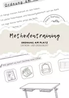 Vorschau - Arbeitsblätter - Methodentraining - Ordnung am Arbeitsplatz - Merk- & Arbeitsblatt - Deckblatt