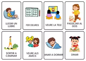 Vista previa - Tarjetas / Manipulativos - FITXES RUTINES - página 1