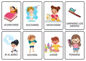Vista previa - Tarjetas / Manipulativos - FICHAS RUTINAS CASTELLANO - Portada