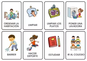 Vista previa - Tarjetas / Manipulativos - FICHAS RUTINAS CASTELLANO - página 2