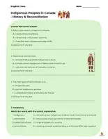 Vorschau - Arbeitsblätter - Indigenous Peoples in Canada - History & Reconciliation - Seite 1