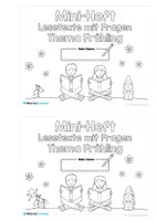 Vorschau - Arbeitsblätter - Mini-Heft: Lesetexte Frühling mit Fragen (1. & 2. Klasse) - Seite 1