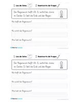 Vorschau - Arbeitsblätter - Mini-Heft: Lesetexte Frühling mit Fragen (1. & 2. Klasse) - Seite 3