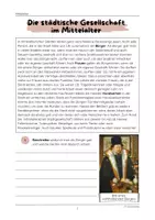 Vorschau - Arbeitsblätter - Die städtische Gesellschaft im Mittelalter - Seite 2