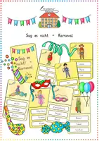 Vorschau - Spiele - Karneval & Fasching: Sag es nicht! - Deutsch - Kl. 2/3 - Deckblatt