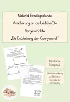 Vorschau - Arbeitsblätter - Material Einstiegsstunde "Die Entdeckung der Currywurst" Inhaltliche Annäherung - Deckblatt
