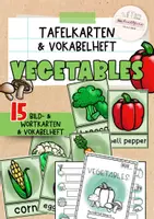 Vorschau - Arbeitsblätter - Vegetables | Bild-Wortkarten & faltbares Vokabelheft (Buddybook) | Englisch Klasse 5–6 - Deckblatt