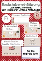 Vorschau - Präsentationen/Tafelbilder - Buchstabeneinführung F, f - digitale Tafel - Deckblatt