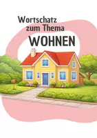 Vorschau - Arbeitsblätter - Wortschatz Wohnen A1–A2 DaZ / DaF - Deckblatt